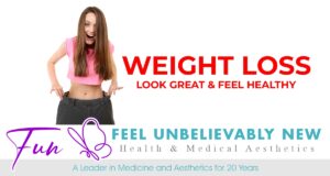 Image of a person consulting with a healthcare professional during a weight loss consultation at Fun by Michelle