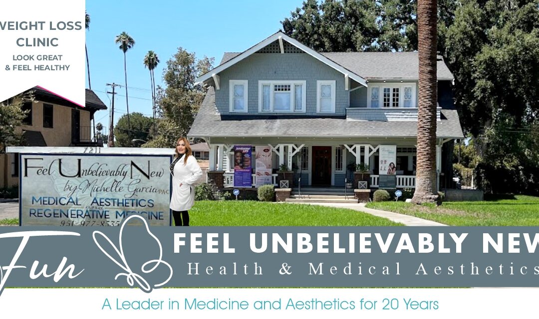 Founder Michelle Garcia, PA-C, standing proudly in front of the Fun by Michelle clinic building.